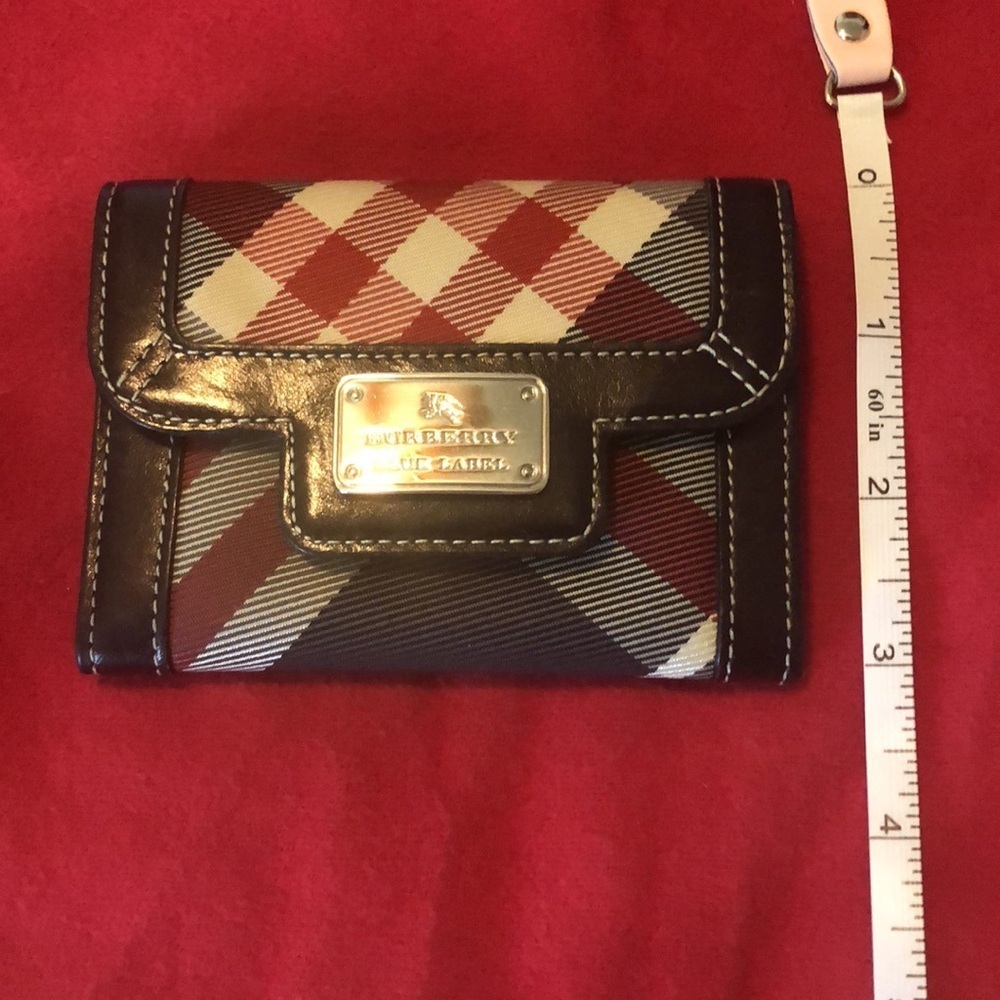Burberry Blue Label Haymarket Check Card Holder / Wallet, with COA - Picture 2 of 11